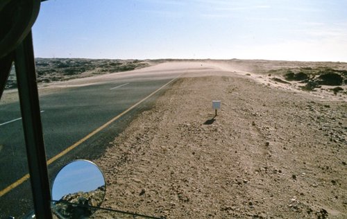 item thumbnail for The road to Charlottental in 1979, a ghost town in the Sperrgebiet of Namibia