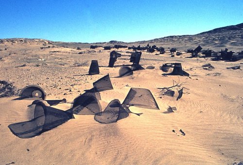 item thumbnail for Charlottental: Sieves used to extract the precious stones from the desert sand