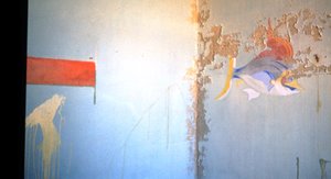 Elizabeth Bay: Beautiful wall paintings of palm trees