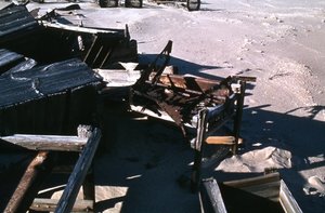 Charlottental: Equipment used to extract the precious stones from the desert sand