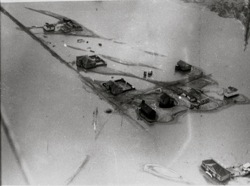 Floods in Walvis Bay, aerial view. Jan. 1934 