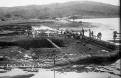 Floods in Klein-Windhoek, Avis dam. 24 Jan. 1934 